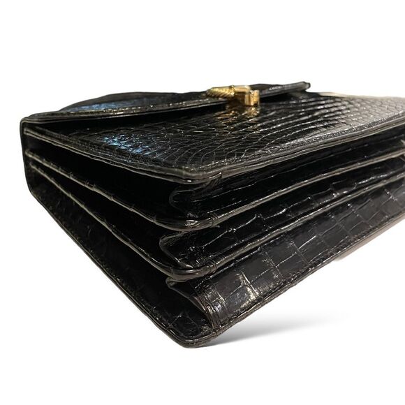 GUCCI Vintage SUPER RARE Crocodile Top Handle STUNNING Bag - Picture 11 of 16